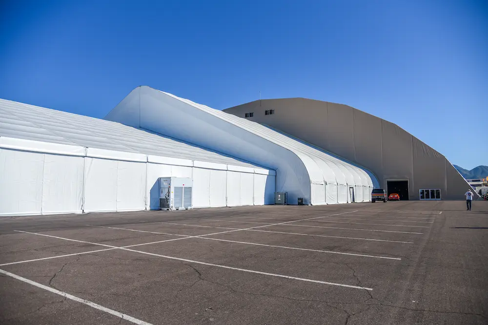 Turnkey temporary structure by RKSMS for disaster relief projects.