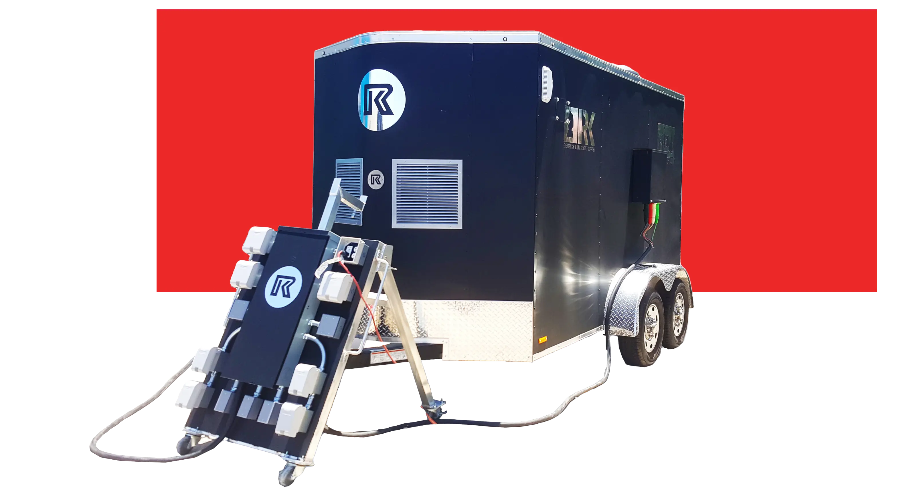 Generator units by RKSMS for disaster relief projects.