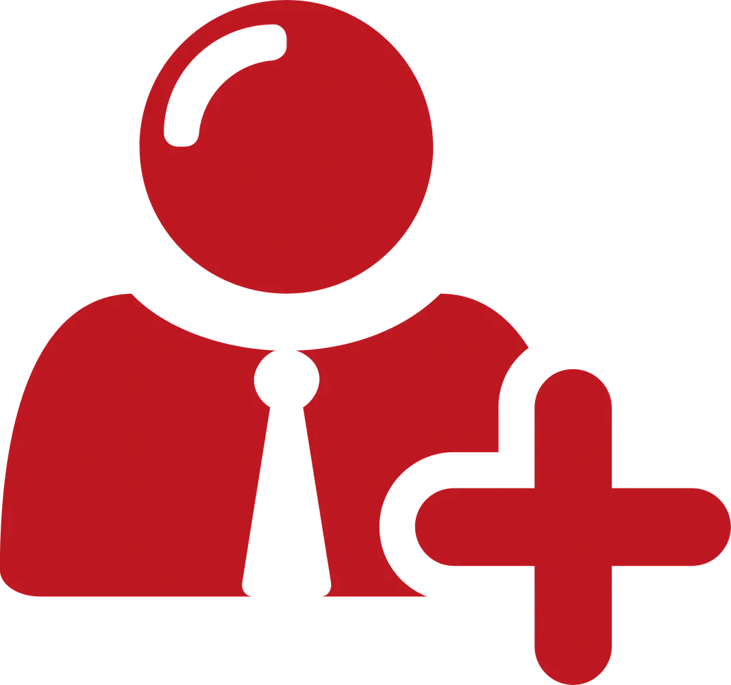 Icon of person with plus sign